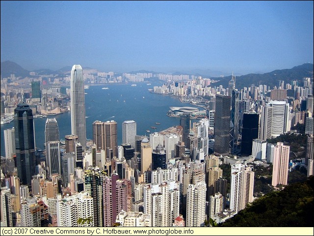 Kowloon and Hong Kong Island